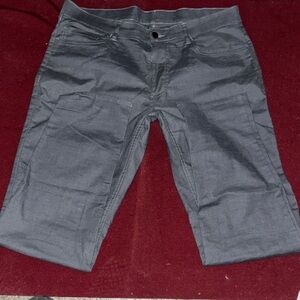 Men's Dark Gray Dress Pants - Classic Straight Fit